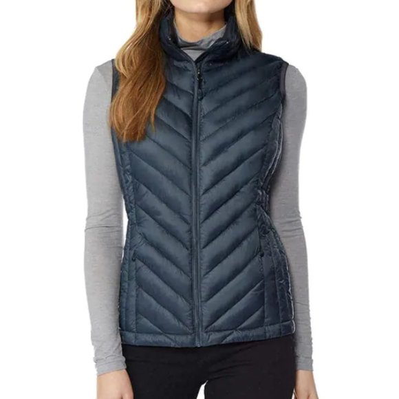 32 Degrees Jackets & Blazers - 32 DEGREES Blue Quilted Puffer Packable Vest